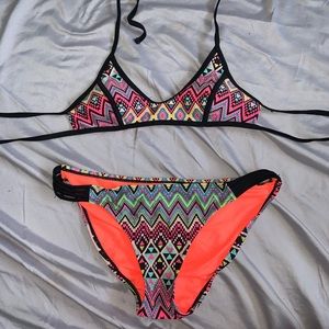 aztec pattern swim suit